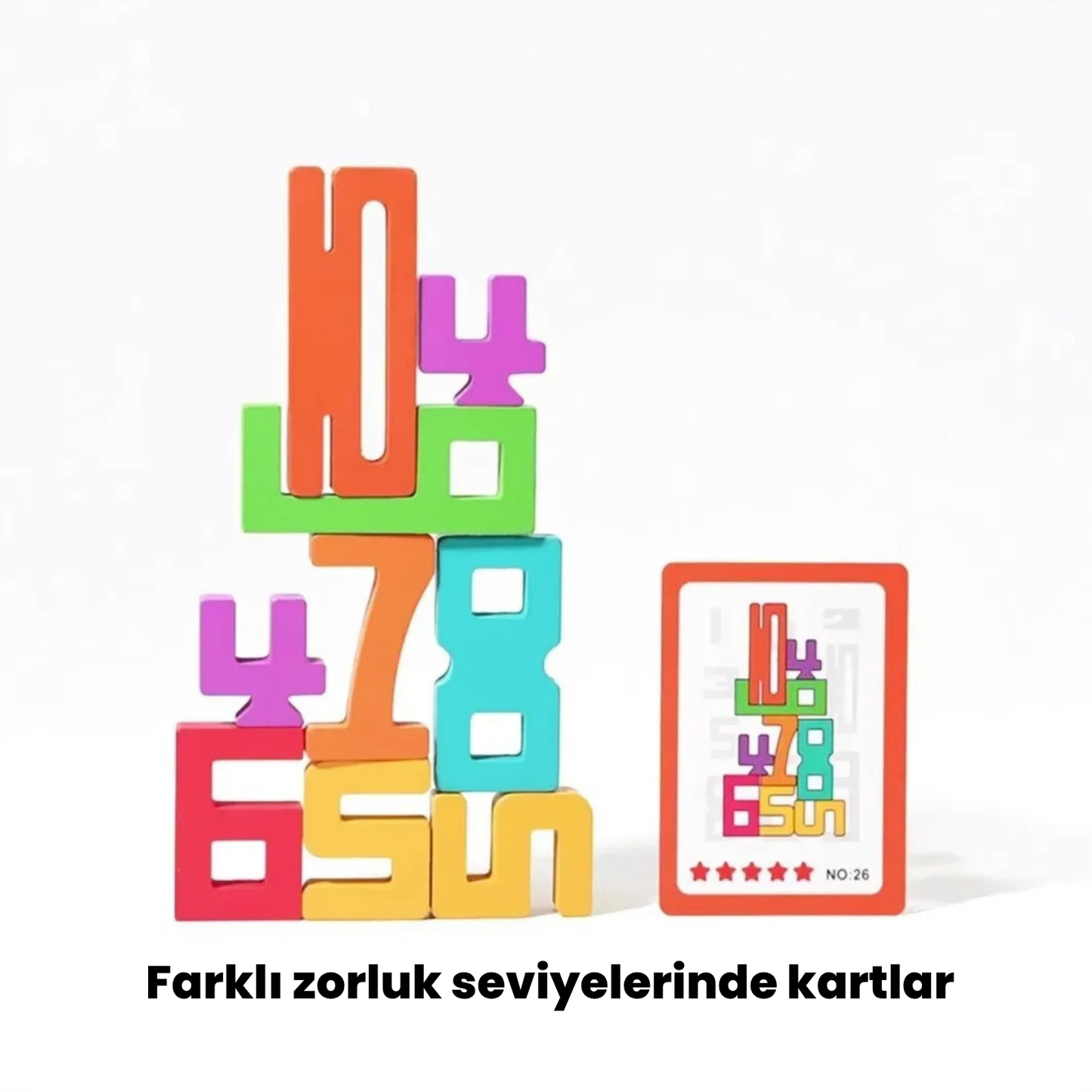 Ahşap, eğitici sayı blokları