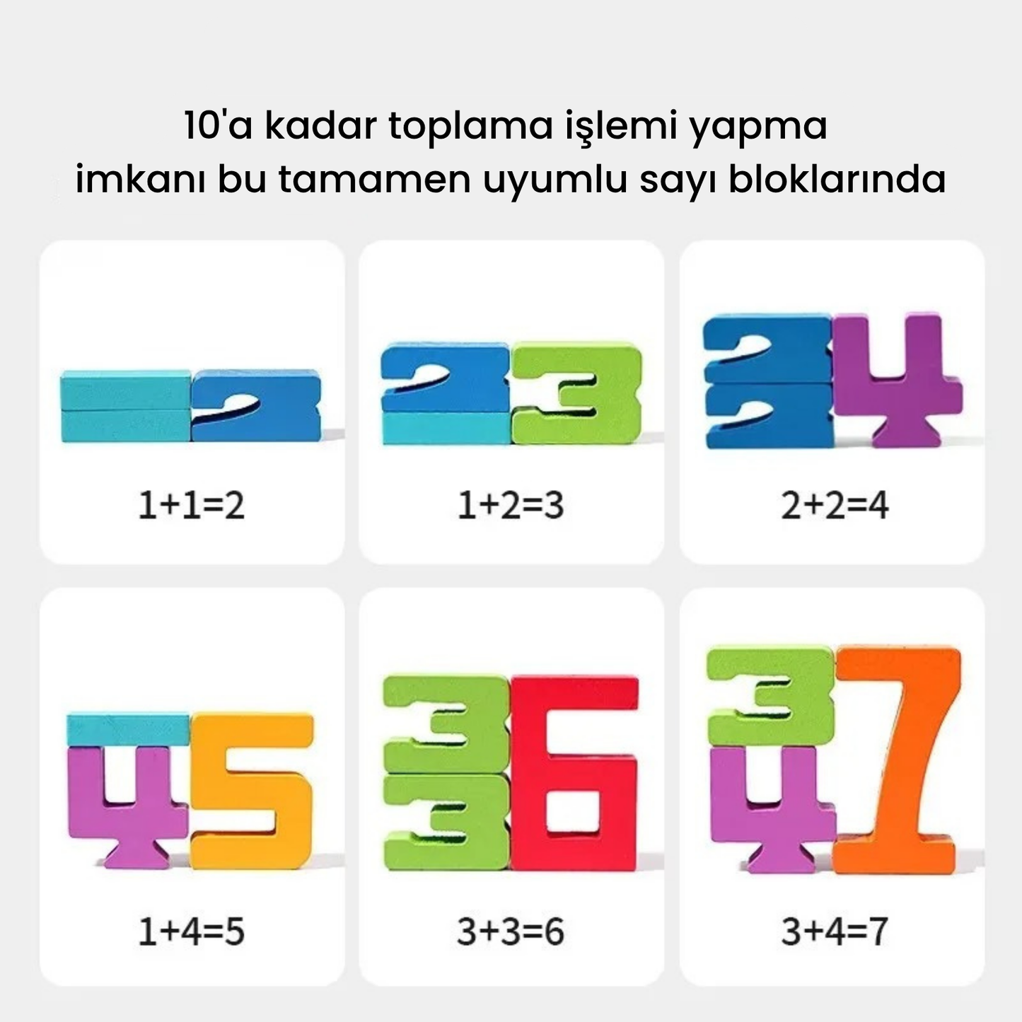 Ahşap, eğitici sayı blokları