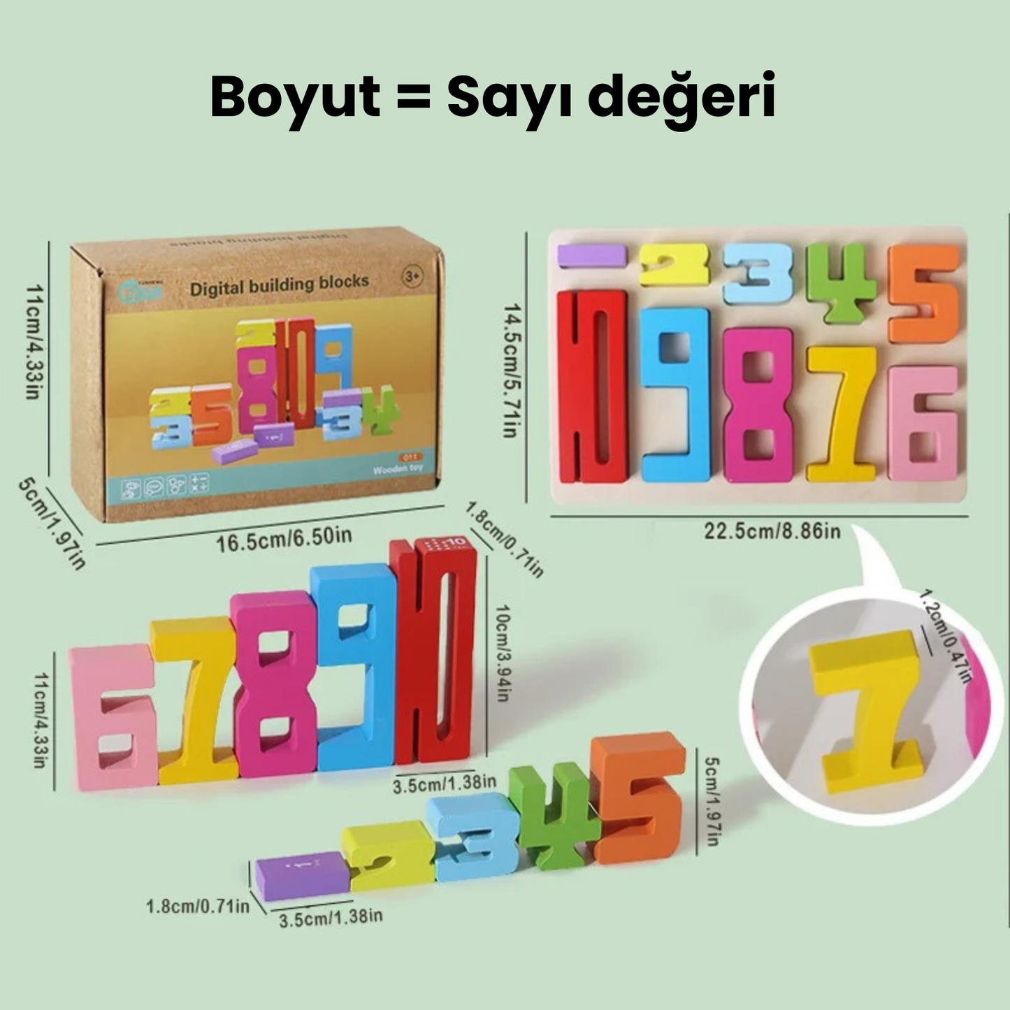 Ahşap, eğitici sayı blokları